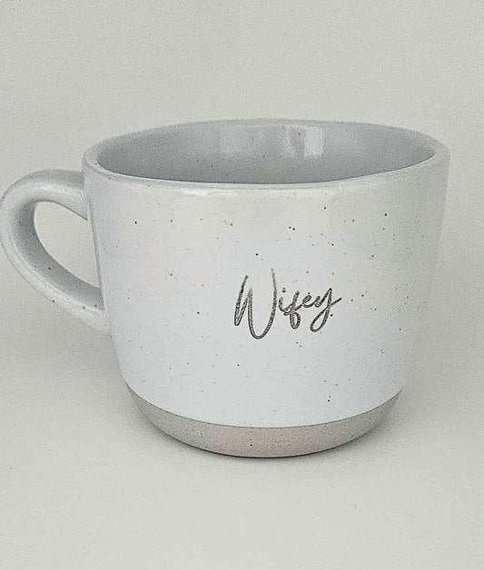 “Wifey & Hubby” Ceramic Mug Set
