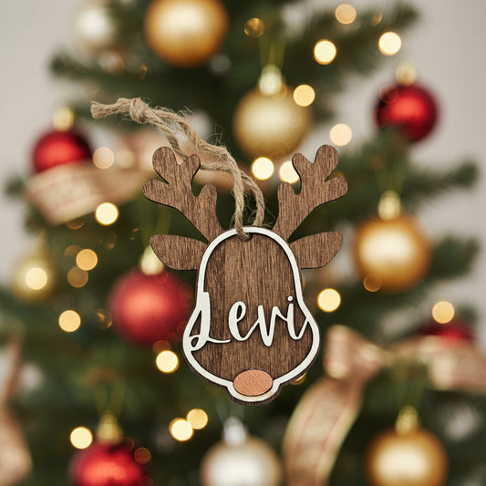Personalised Reindeer Ornament