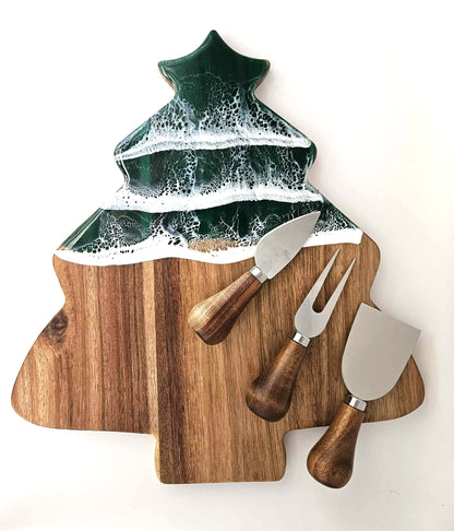 Personalised Christmas Tree Cheeseboard