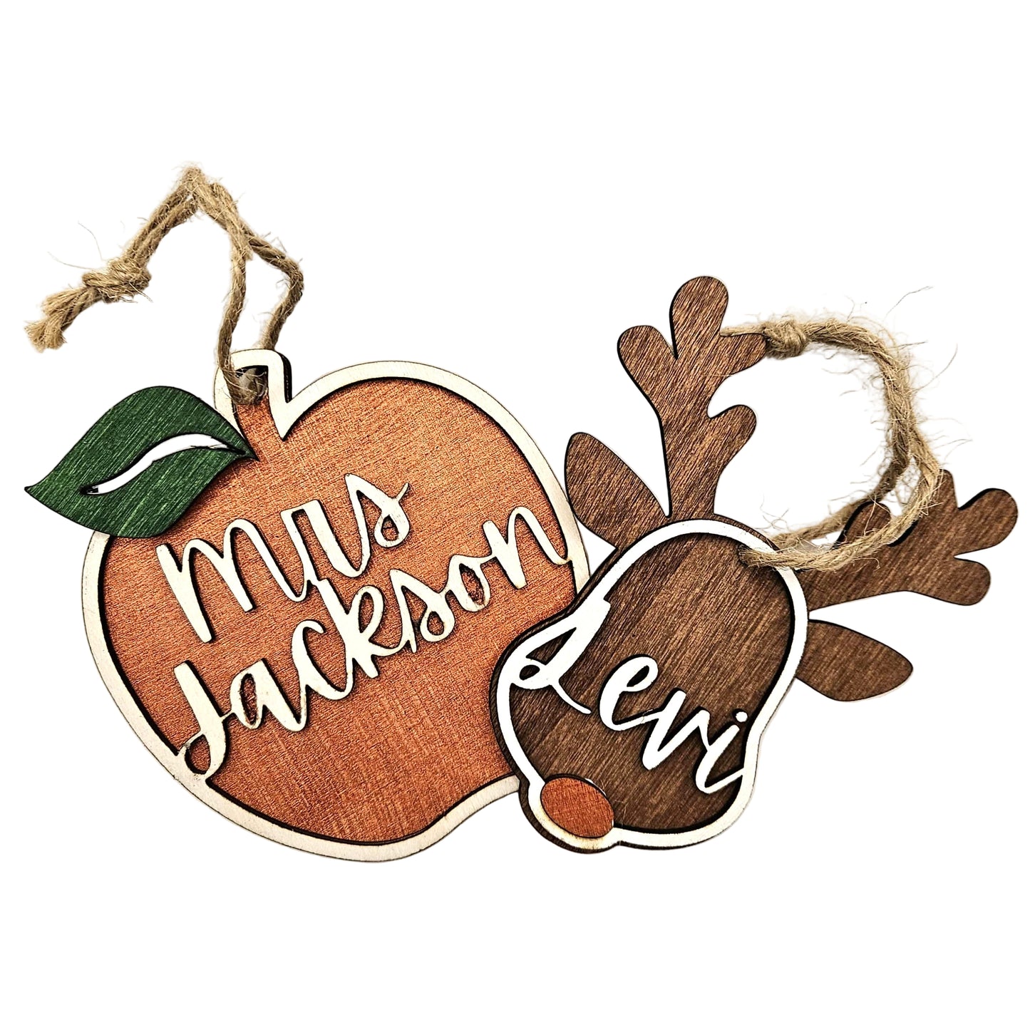 Personalised Apple Ornament