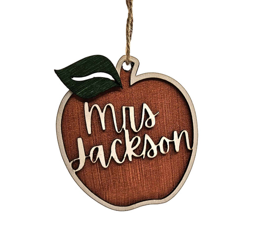 Personalised Apple Ornament