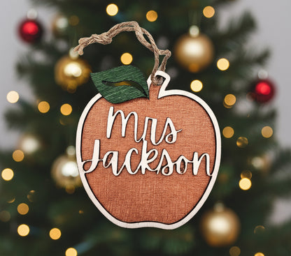 Personalised Apple Ornament