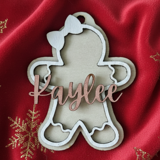 Personalised Gingerbread Man Ornament