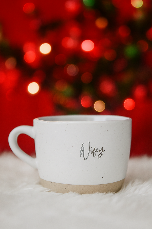 “Wifey & Hubby” Ceramic Mug Set