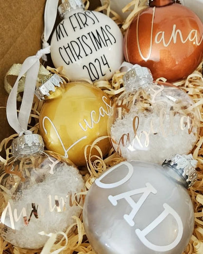 Personalised Flat Baubles