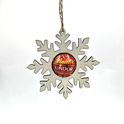 Lindor Chocolate Wooden Ornaments - 5 set